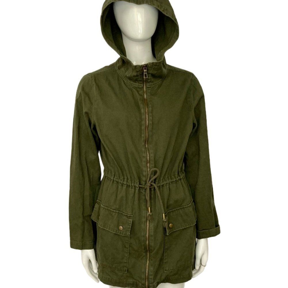 Old Navy 100% Cotton Olive Safari Utility Jacket - Picture 2 of 12